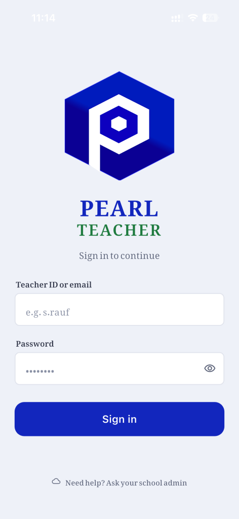 Pearl Teacher — Pearl Teacher Login