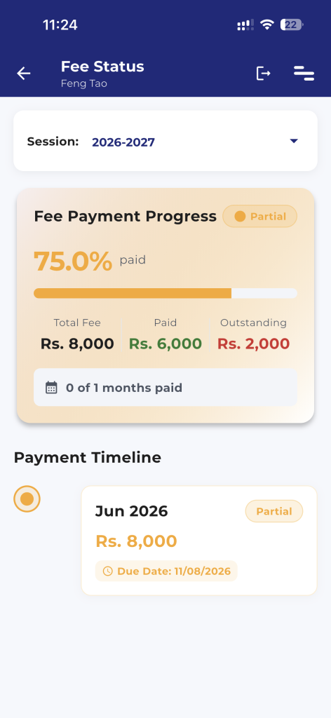 Pearl Parents — Fee Status at your finger tips