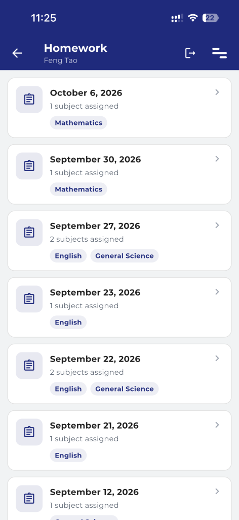 Pearl Parents — Overall Homework